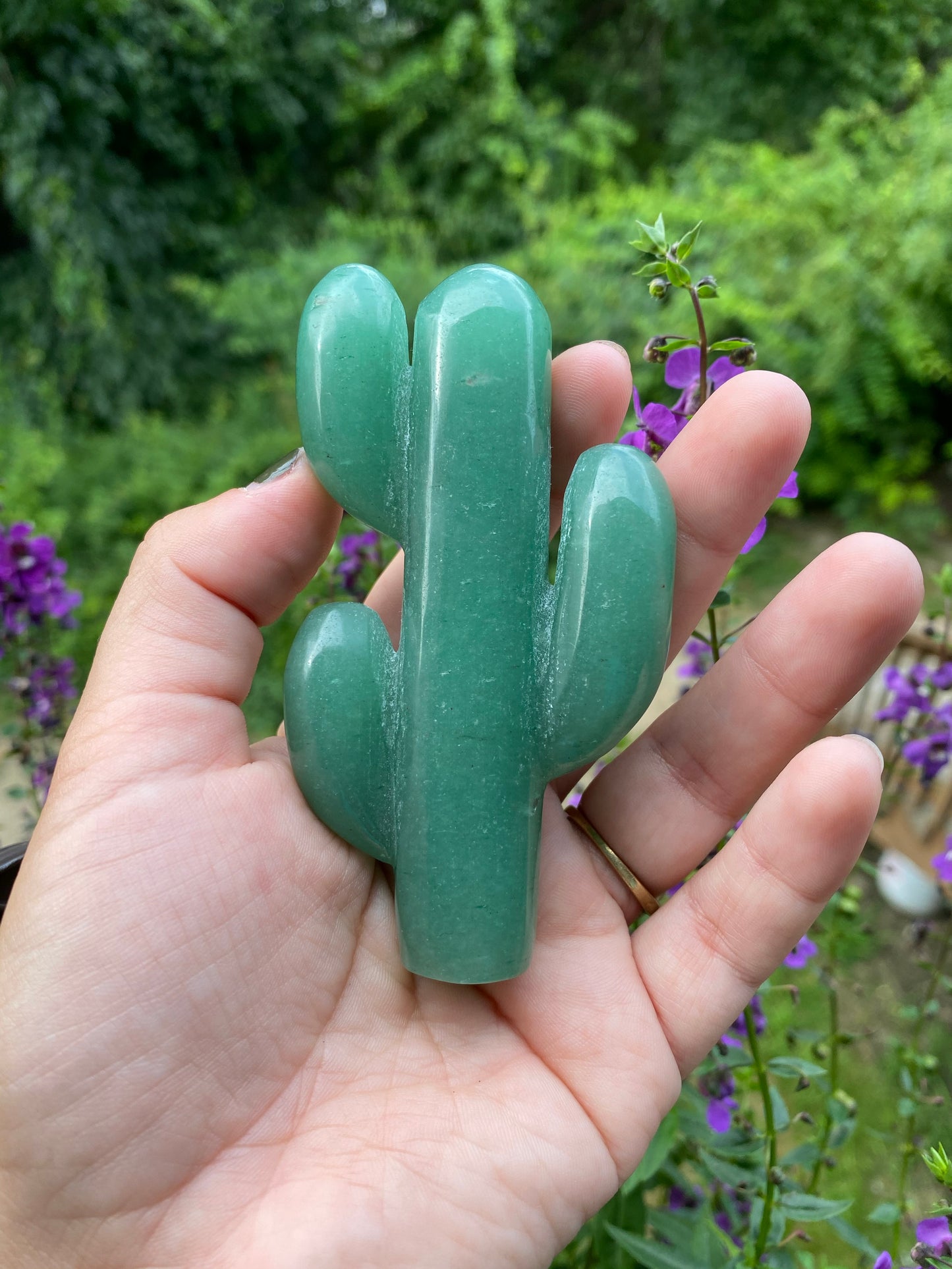Green Aventurine Cactus