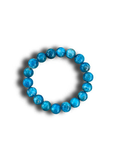 Blue apatite bracelet