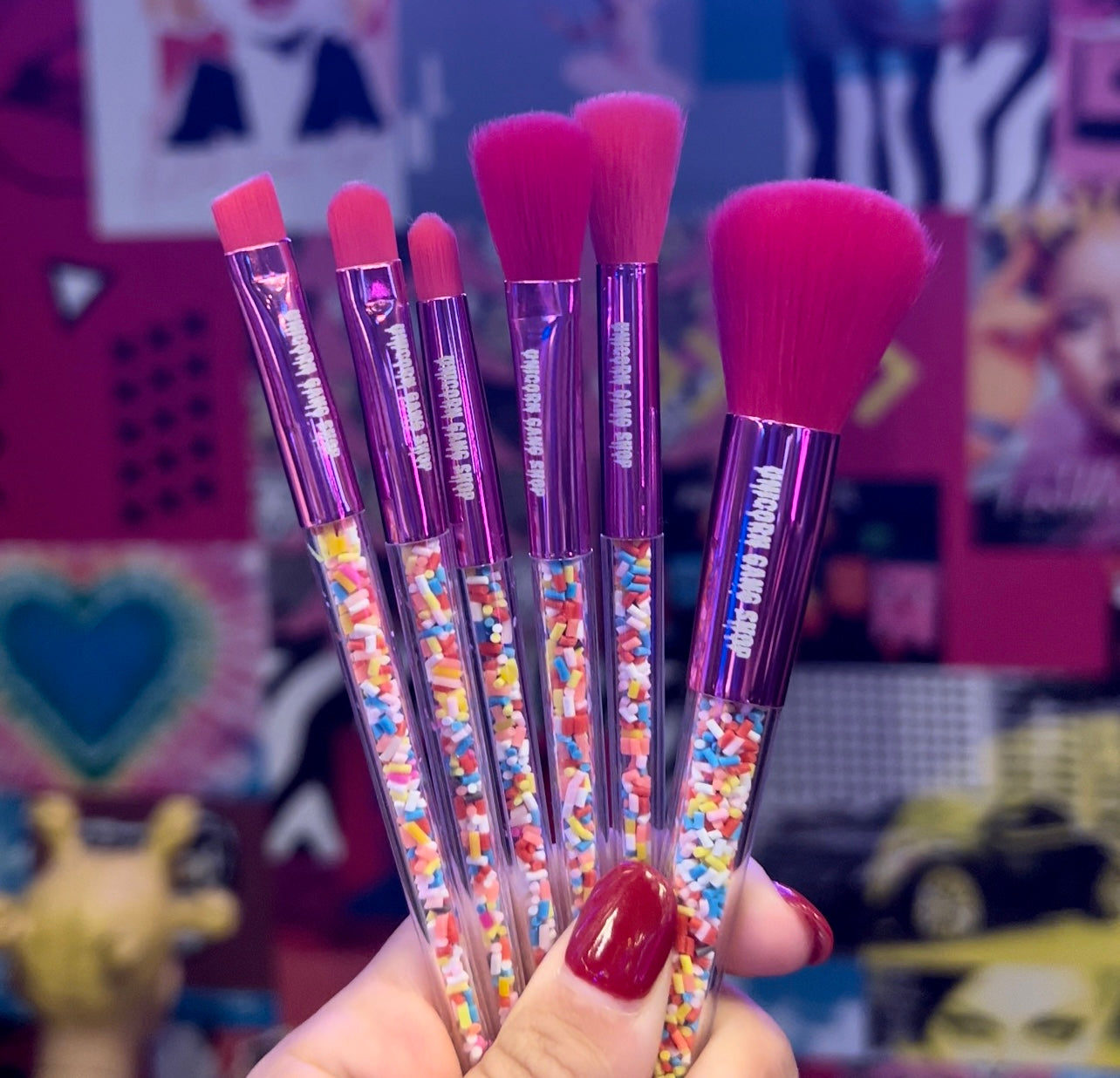 Sprinkle Travel brushes 8 pc SET