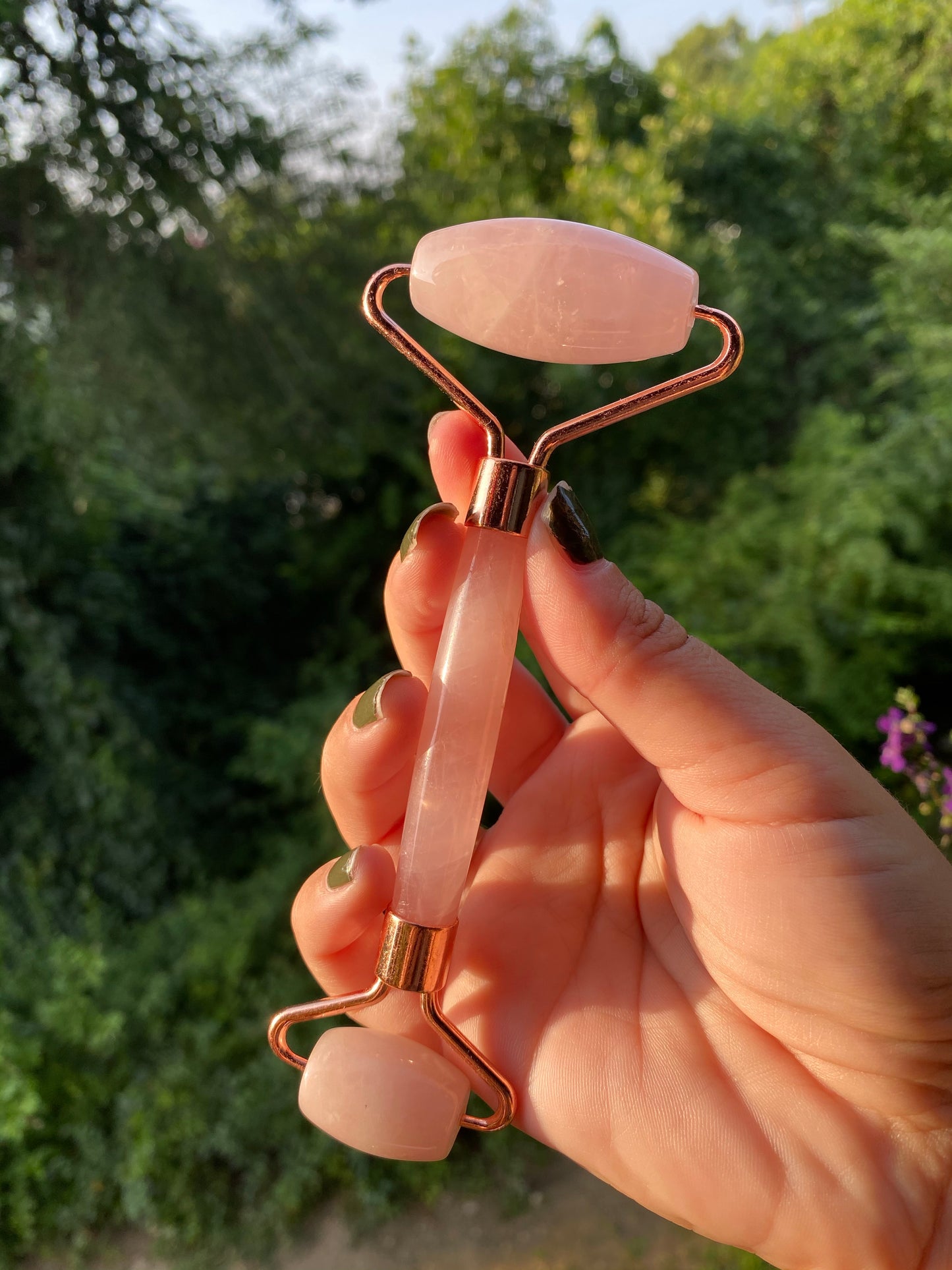 Rose Quartz face roller