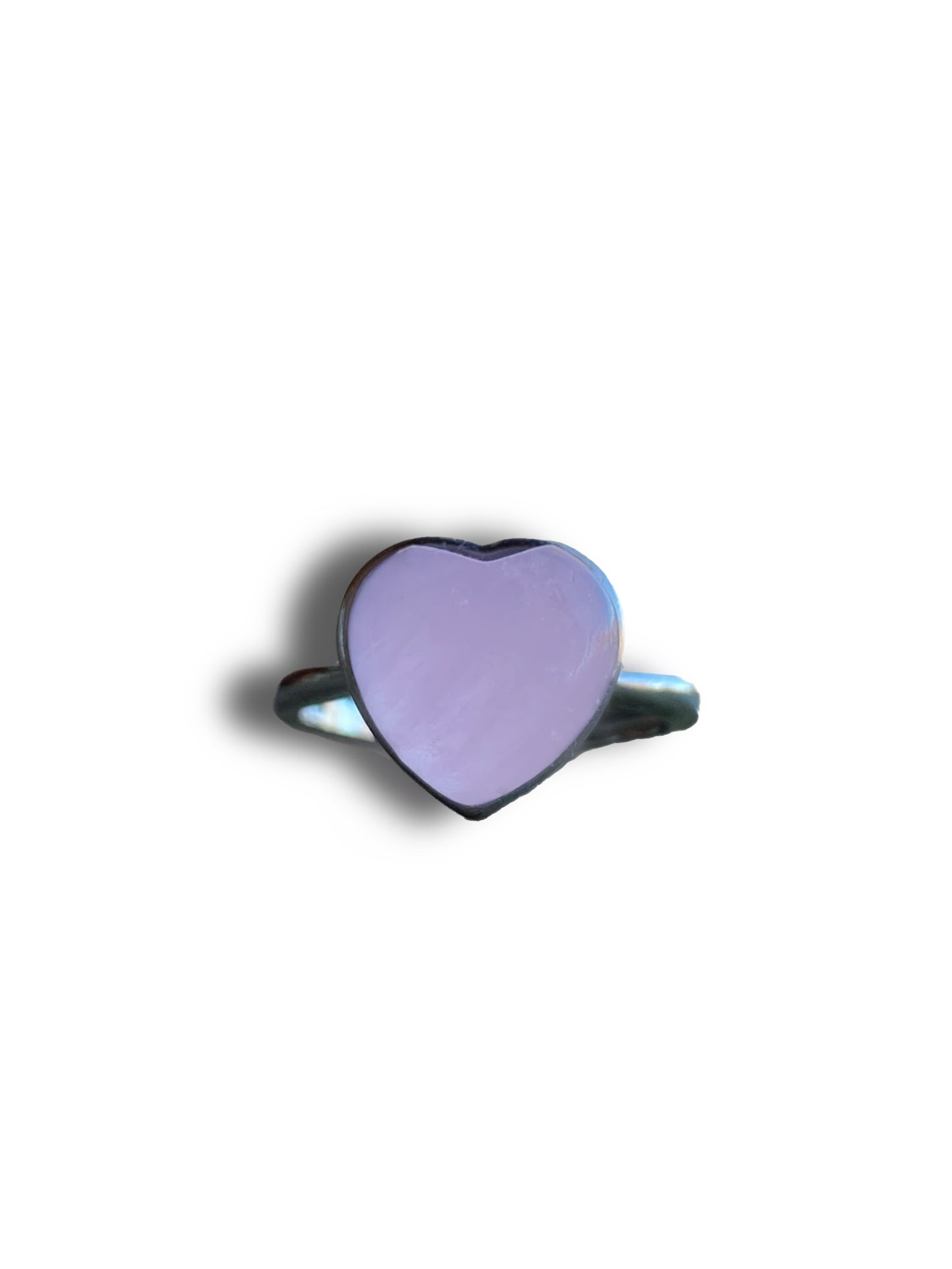 Kunzite heart ring