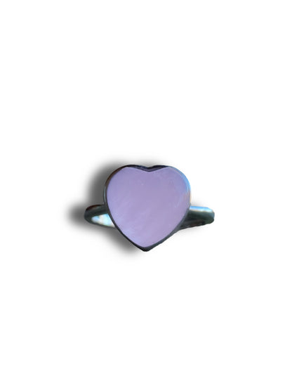 Kunzite heart ring