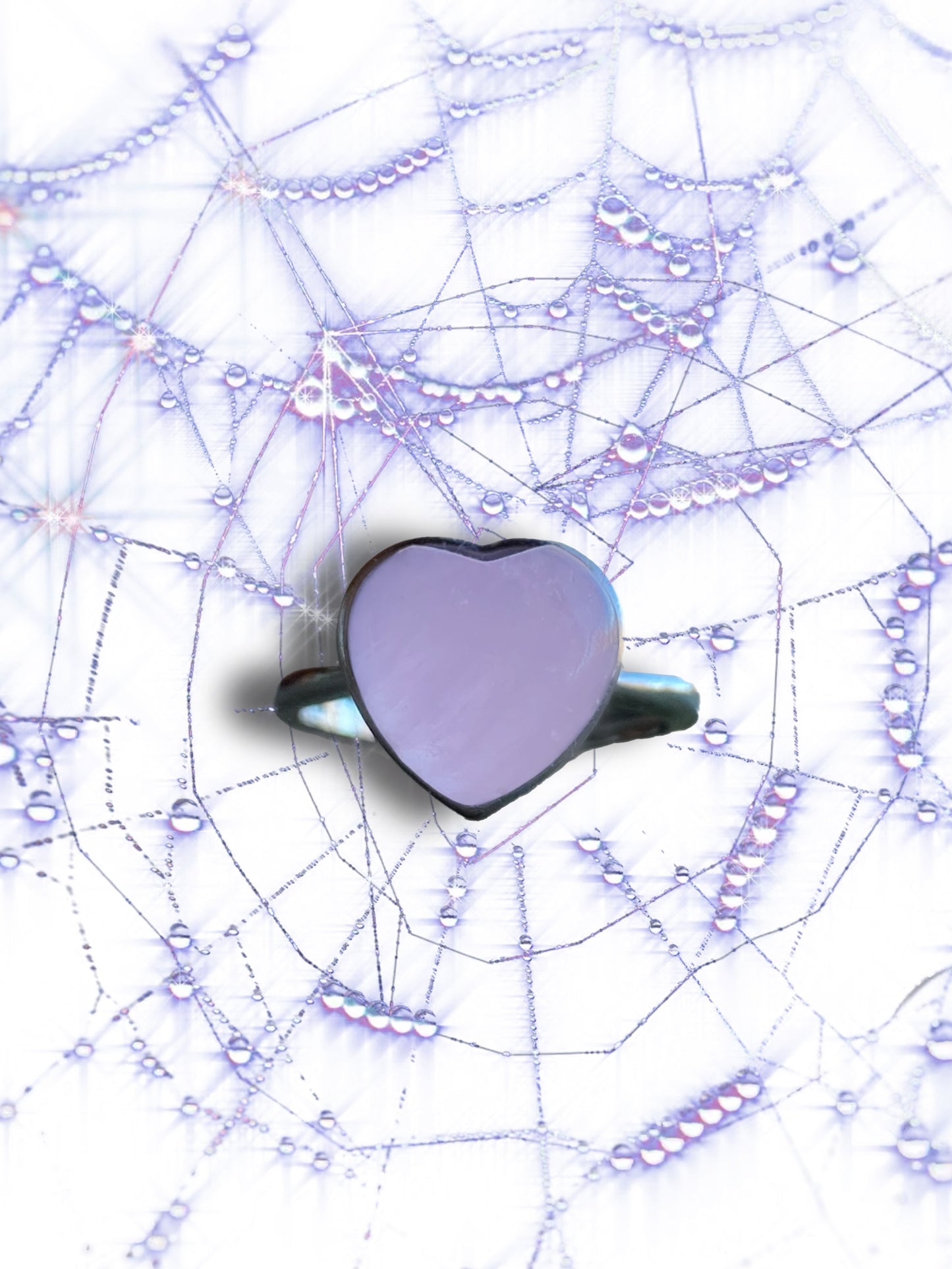 Kunzite heart ring
