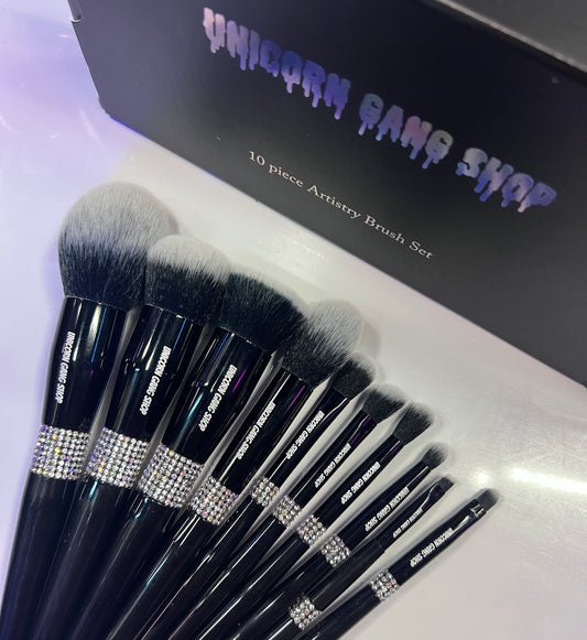 10 piece luxe brush set